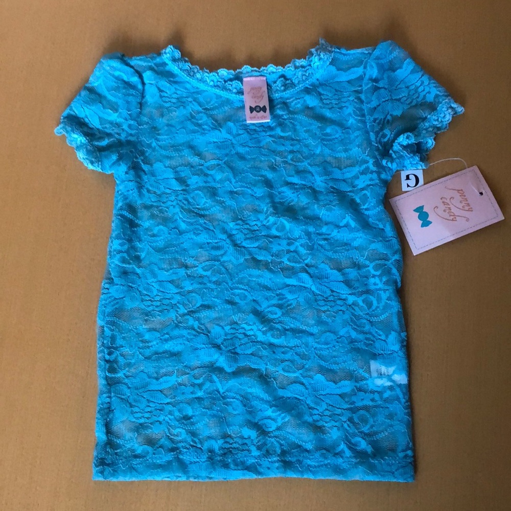 Baby Blue Lace Tee